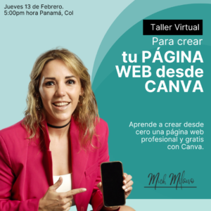 Taller en Vivo para Crear tu Página Web gratuita desde Canva