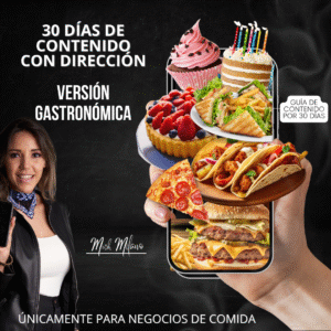 Guía de contenido de 30 días para negocios de comida